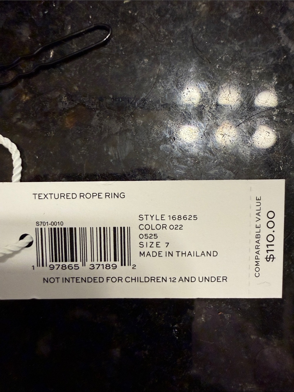 Tory Burch Twisted Rope Ring - Picture 4 of 4